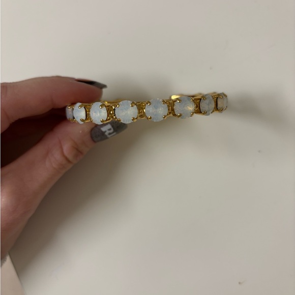 Sorrelli Riveting Romance gold and opal cuff bracelet - Picture 2 of 5